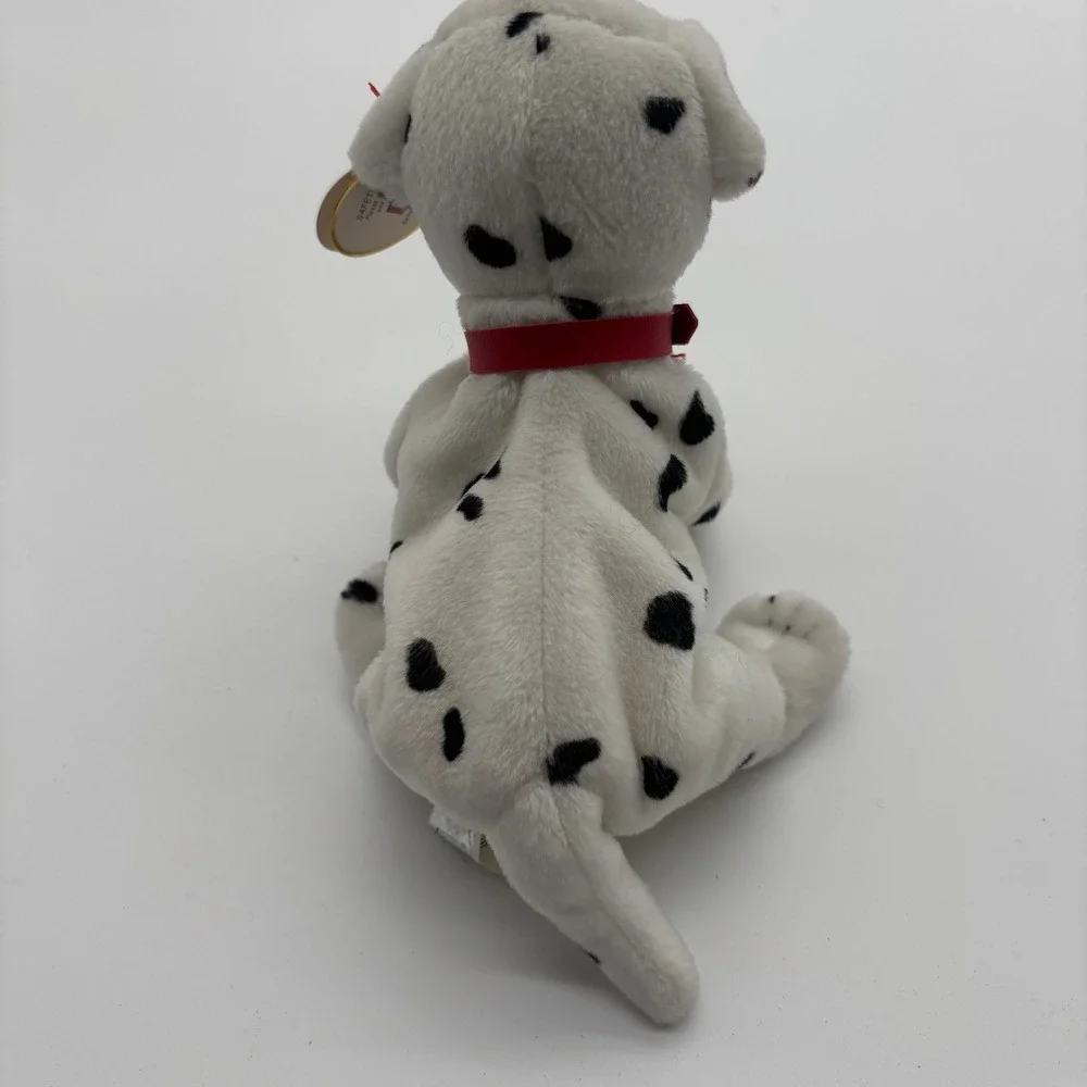 MWMT Ty Beanie Babies Rescue FDNY‎ Dalmatian Dog Plush Toy American Flag Collar